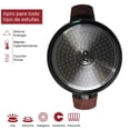 thumbnail image 4 of Cacerola Olla con tapa 20 cm RD Royal Cook Negra Antiadherente 2 pz, 4 of 5