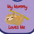 thumbnail image 4 of Inktastic My Mommy Loves Me Sloth Boys or Girls Baby Bib, 4 of 4