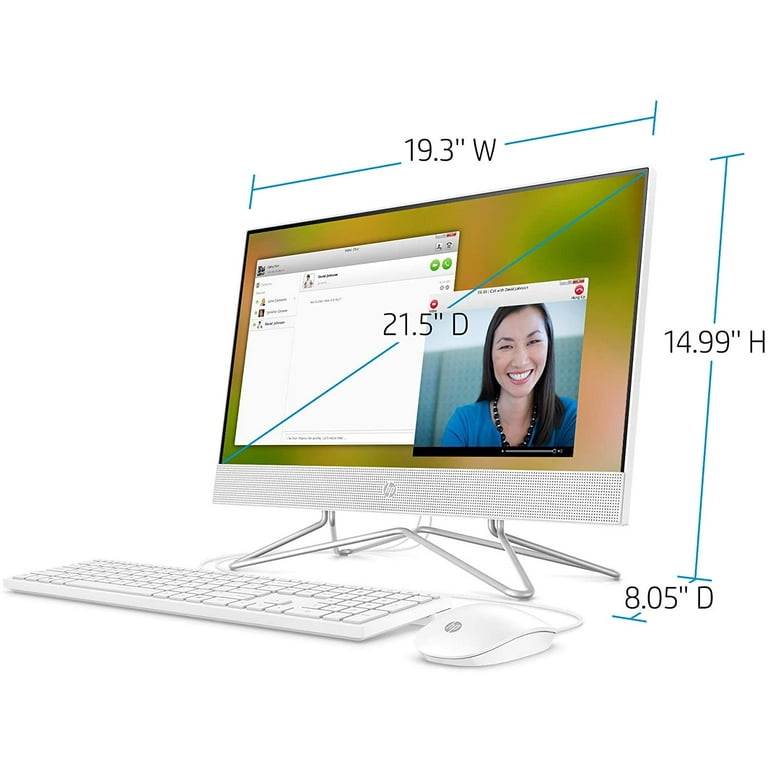 2021 Newest HP 22-inch FHD All-in-One Desktop Computer