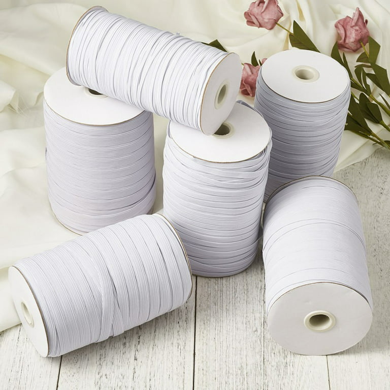  109 Yards White 1/2 Inch Elastic Band for Sewing Clothes,  Stretch Knit Bands for DIY Arts and Crafts, Tailoring, Clothing Garment  Repair, Kitting Supplies (0.5 Inches Wide) : Arts, Crafts & Sewing