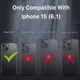 thumbnail image 4 of Funda MYBAT Maverick MagSafe Clip para iPhone 15 Verde con Mica, 4 of 10