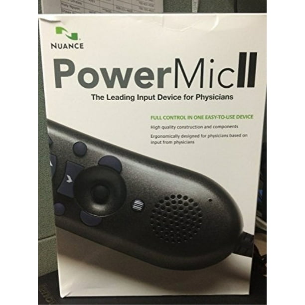 Nuance Dragon Medical Edition II Microphone Powermic II with Cradle