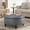 Grey, variant on VEANERWOOD 30" Inch Faux Leather Upholstered Storage Ottoman Bench, Tufted Coffee Table with Lift Top for Living Room Bedroom Furniture