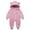 Pink, variant on Cute Baby Clothes, Baby Bear Outfit, Toddler Boys Girls Fall and Winter Long Sleeved Printing ZipperJumpsuit Thickening Hoodie, 1 Year