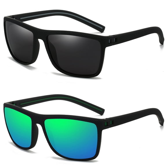 Typpkmm 1/ Sunglasses Men Polarized Women Uv400 Sun Glasses Fishing Goggles Outdoor Sport Eyewear 2PCS