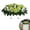 Green, variant on Cemetery Flowers Saddle Arrangement, Headstone Flower Saddle, Large Artificial Cemetery Flowers for Grave, Artificial Roses Saddles for Grave Headstone Decoration Sympathic