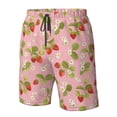 thumbnail image 5 of Naloa Strawberry Floral Men's Beach Shorts, Surfing shorts, Swim trunks, Quick Dry Swim Trunks for Surfing Beach Fun - XX-Large, 5 of 9