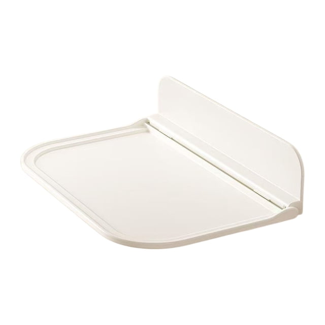 Wall-Mounted Foldable Shelf, No-Drill Bathroom Organizer Rack for Towels or Toiletries