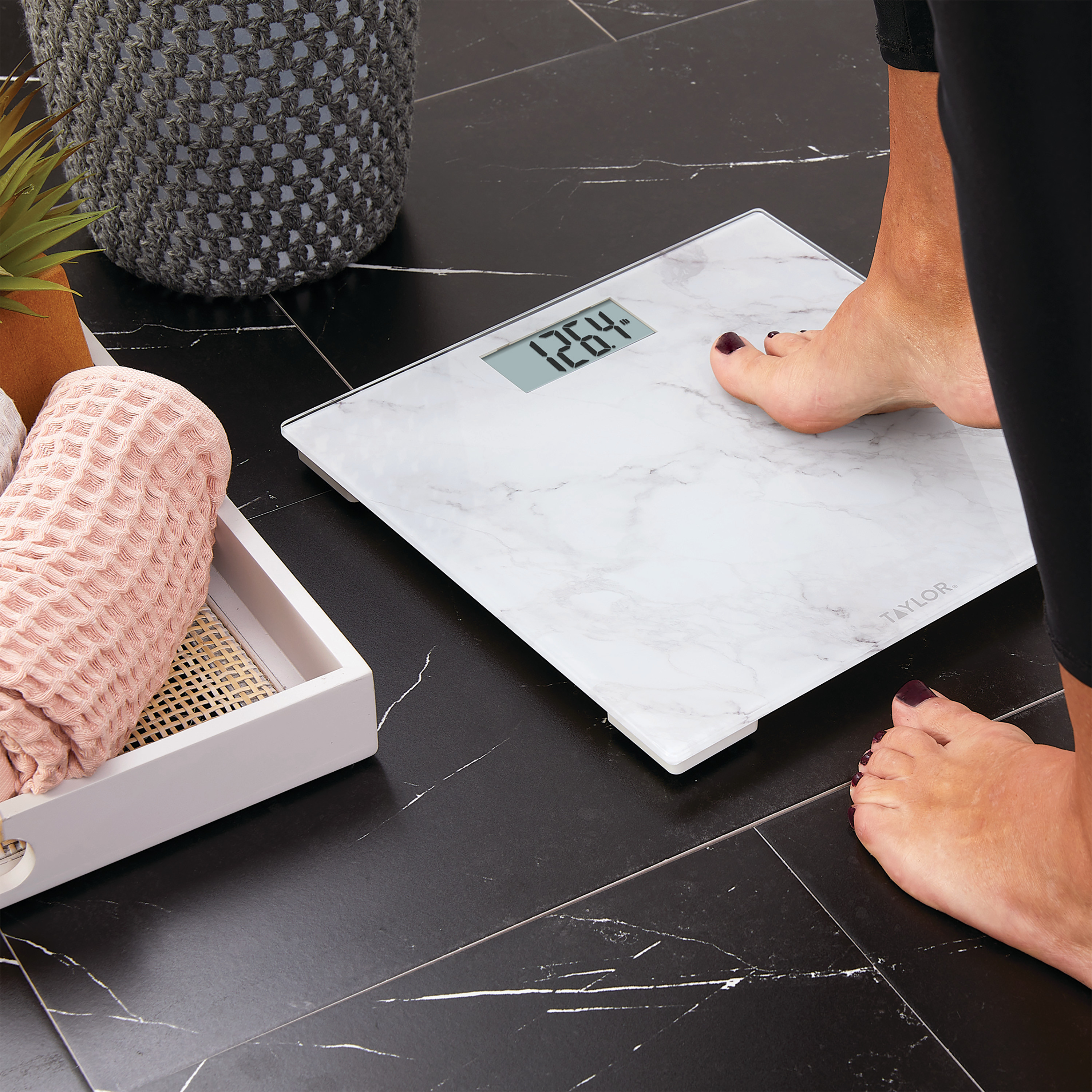 Taylor Digital Glass Body Weight Scale 400 Lb photo 4