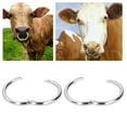 thumbnail image 4 of Ailao Cow Nose circle,Farming Equipment,2PCS Carbon Steel Bull Cattle Cow Nose Farm Animal Equipment Veterinary Tools, 4 of 9
