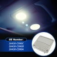 thumbnail image 3 of Conjunto de Luz de Consola Superior Unique Bargains para Nissan X-Trail Altima Teana Sentra Bluebird-Sylphy 2013-2018 Lámpara de Lectura de Techo con Estuche para Gafas 26430C990C/26430C990D Beige, 3 of 7