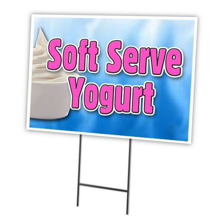 ICE CREAM SANDWICHES 12"x16" Yard Sign & Stake outdoor plastic coroplast window