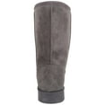 thumbnail image 3 of ABSOLUTE FOOTWEAR Womens Easy Slip On Warm Winter Cosy Outdoor Boot with Thick Faux Fur Inners - Dark Grey - US 9, 3 of 7