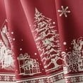 thumbnail image 5 of Round Christmas Tablecloth 60x60 Inch,Christmas Tree Elk Santa Snowflake Red Christmas Tablecloth,Polyester Waterproof Wrinkle Resistant Durable Table cloth for Holiday,Kitchen,Winter and Home Decor, 5 of 6