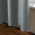 thumbnail image 5 of TWOPAGES Velvet Pinch Pleat Room Darkening Soft Curtain for Living Room, 1 Panel, 52"x108", Natural Grey, 5 of 6