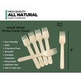 thumbnail image 2 of ICO Compostable Forks, [1000 count] Wooden Forks, Biodegradable Forks, 2 of 4
