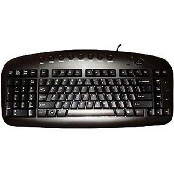 ILG - Strategic KBS29BLK Left Handed Ergonomic Wired Keyboard - Black