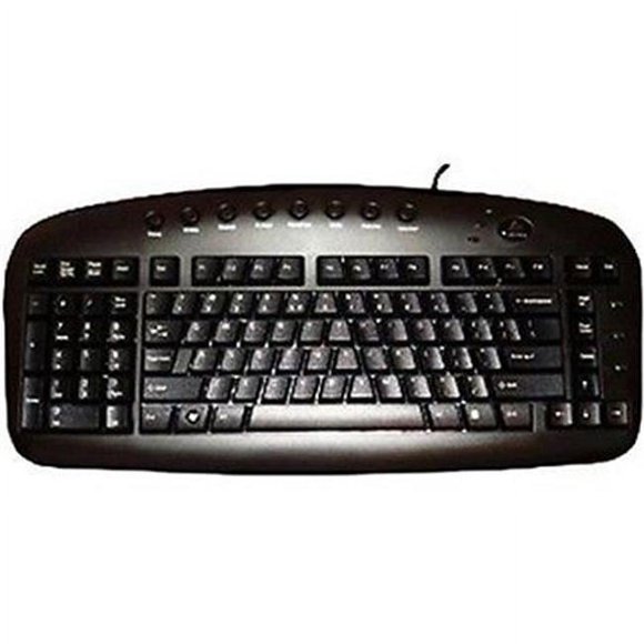 ILG - Strategic KBS29BLK Left Handed Ergonomic Wired Keyboard - Black
