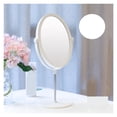 thumbnail image 1 of 8inch Double-sided Flat Makeup Mirrors Desktop Oval Small Portable Dressing Pink Princess Mirror Personalize Mirror ,Widely Use, 1 of 7