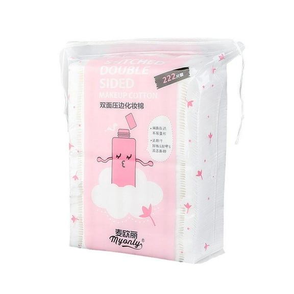 100-Piece Soft White Cotton Pads For Makeup Removal And Skincare Application