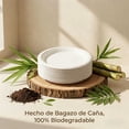 thumbnail image 4 of Platos Desechables Blancos 7/9 Pulgadas,100% Compostables | Hechos de Bagazo de Caña de Azúcar | Color Natural | Resistentes a Líquidos| Seguros | Ideales para Comidas al Aire Libre y Fiestas, 4 of 6