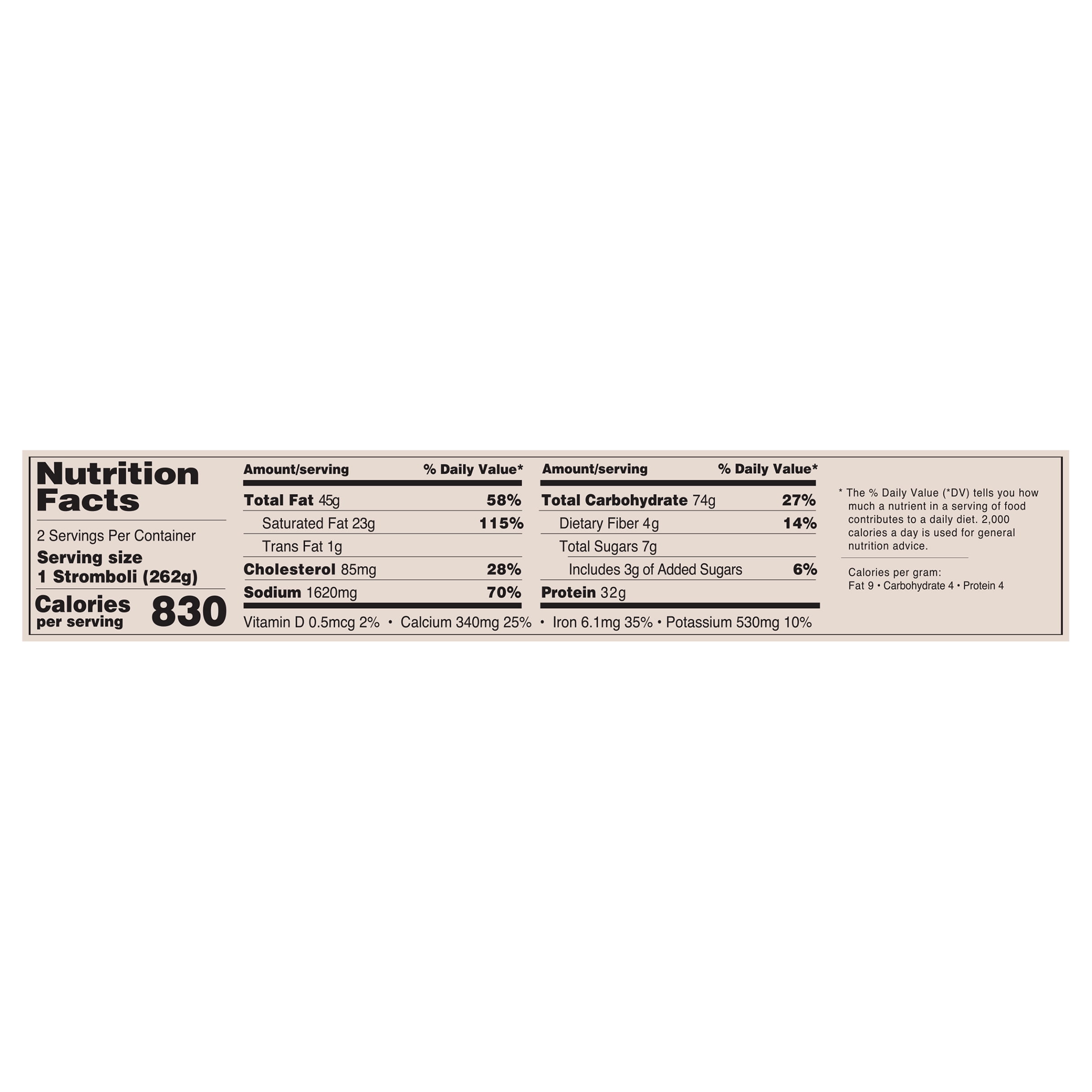 Screamin' Sicilian Stromboli 2pk Mambo Italiano, 9.25 oz