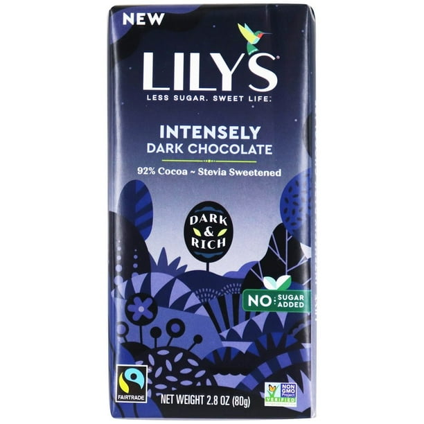 Lily's Intensely Dark Chocolate Bar 92 Cocoa 2.8 oz.