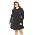 thumbnail image 1 of Vestido glitter con lentejuela Roman Fashion /Tallas Extras, 4222 (Negro) negro 38, 1 of 5