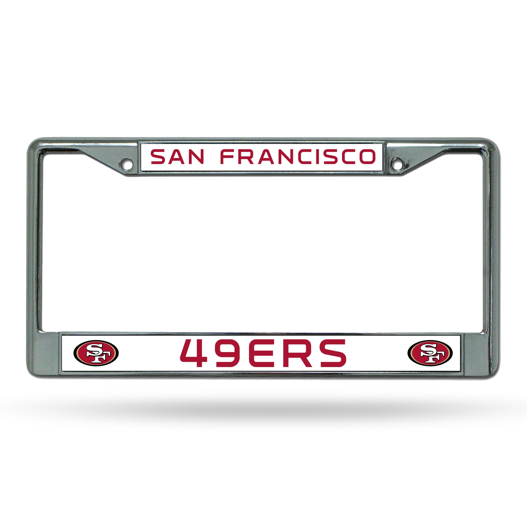 San Francisco 49ers Metal License Plate Frame Red