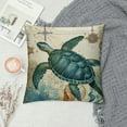 thumbnail image 2 of WERPE  Sea Turtles Throw Pillow Covers Decorative Square Cushion Case Soft Cozy Modern Pillowcase for Couch Sofa Bed Living Room Home Decor White, 2 of 5