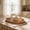 Khaki, variant on Easter Wooden Snack Serving Tray | Khaki Color Lightweight Snack Platter | 11" x 7" Tabletop Tray for Festive Gatherings, Kitchen & Dining | 1 Piece