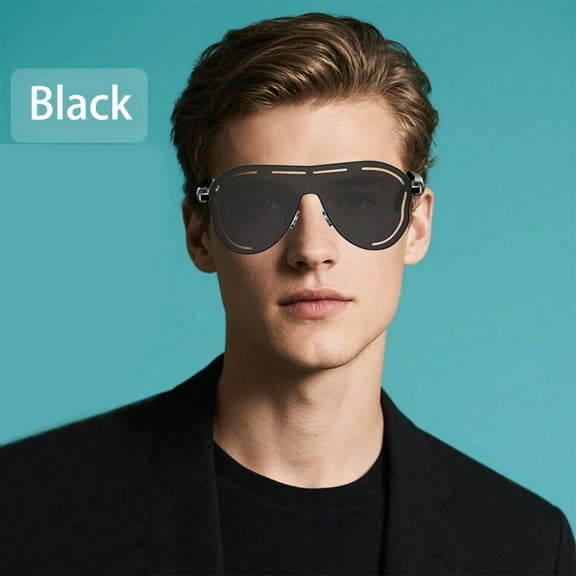 Smart Glasses For Men 2 in 1 UV Protection Portable Polarized Anti-blue light Black Frame White Lenses Music Sunglasses