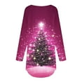 thumbnail image 5 of Winter Saving Talove Long Sleeve Shirts for Women Graphic Printed Sweatshirt Fall Fashion Must Haves Fall Winter Fashion Loose Lounge Top Womens Tops Fall Colors Christmas Shirts, 5 of 5