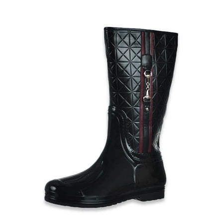 

Josmo Girls Side-Zip Rain Boots - black 1 youth