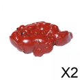 thumbnail image 1 of 2 Miniesculturas De Sapo De Arcilla Para Mascotas, Adorno Rojo Bonito Para Jardín De Hadas, 1 of 10