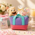 thumbnail image 1 of Linnome Small Canvas Gift Bag Mini Tote for Party Favor Wedding Birthday Reusable Drawstring Pouch Gift Decoration Multicolor#04, 1 of 5