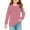Vermilion-007, variant on Tunic shirts for Girls Crewneck Striped Print Shirts Long Sleeve Color Block Sweatshirt Pullover Fashion Spring Outfits Clothes