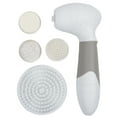 thumbnail image 2 of 4-in-1 Waterproof Facial Cleaning Exfoliating Spin Brush Scrubber - Electric Handheld Acne Control Tool for Makeup and Blackhead Removal by Bluestone, 2 of 7