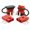4 PCS Red with Cover, variant on chasenew  50A-600V Battery Quick Connect/Disconnect with 7/8/10/12 AWG, 2 PCS Jumper Cable Plug Connector, Compatible with Anderson Connector for Rescue Winch, Motor Recovery (Red)