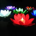 thumbnail image 4 of BNNG Floating Pool Lights,Lily Pad Pond Light LED Lotus Flower Lamp with Realistic Flower Petal Design,Battery Operated Multicolor Pool Accessories for Night,Outdoor Swimming Gifts,Garden Decor, 4 of 9