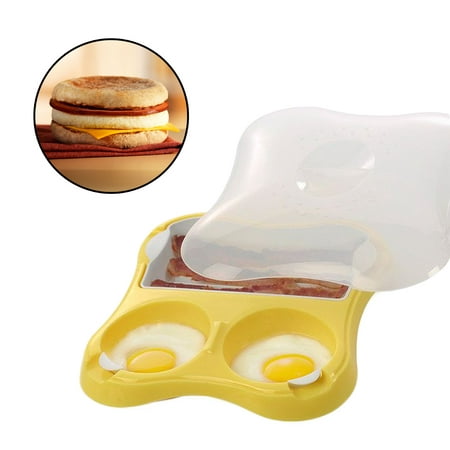 Progressive Microwave Eggs & Bacon Breakfast Sandwich Maker Meat Sausage (Best Breakfast Sausage Brand)