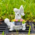 thumbnail image 3 of Solar Garden  Statue, Solar Garden Statue Warm Light Resin Durable  for Patio, 3 of 8