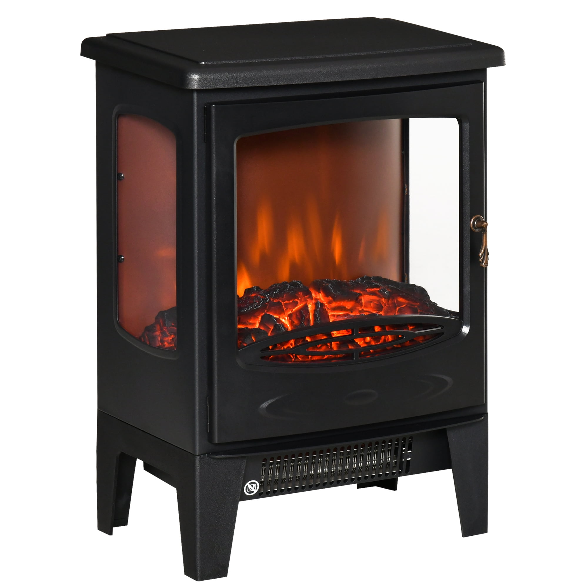 Homcom Electric Fireplace Heater, Best Realistic Freestanding Electric Fireplace