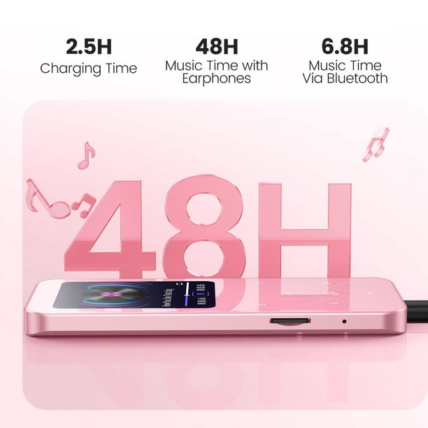 AGPTEK 32GB MP3 Player with Bluetooth 5.3, A09X HiFi Sound Music