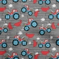 thumbnail image 1 of oneOone Polyester Lycra Gray2 Fabric Tractor Sewing Fabric By The Yard Printed Diy Clothing Sewing Supplies 56 Inch Wide, 1 of 6