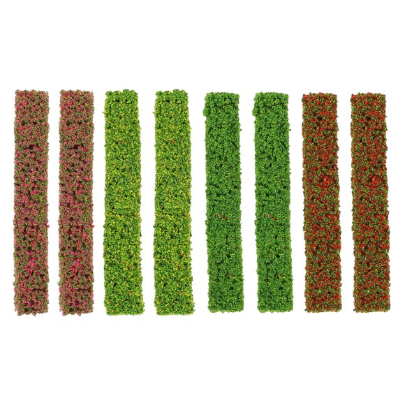 BRIGHTFUFU 8 PCS Simulación Strips Strips Ornamentar Mesa de arena Edificio Materiales DIY