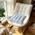 thumbnail image 4 of Feledorashia Ruffled Chair Cushion, Soft Cotton Seat Pad, Washable Tufted Accent for Dining Chair Office Seat Reading Nook and Vanity, Comfortable Decorative Home Layer for Everyday Seating, 4 of 6