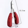 thumbnail image 3 of UDIYO Toenail Clippers, Professional Nail Clippers for Men & Seniors, Sharp Curved Blade & Non-Slip Handle, Nail Care Tool, 3 of 8