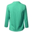 thumbnail image 3 of FashionOutfit Women's Solid Soft Stretch 3/4 Sleeve Layer Bolero Cardigan, 3 of 3