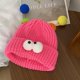 thumbnail image 1 of Gorro de lana con forma de monstruo de ojos grandes y dibujos animados para mujer, otoño e invierno, bonito y divertido gorro de punto para pareja que hace que la cara parezca pequeña, 1 of 6